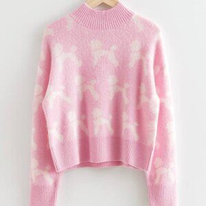 & Other Stories Jacquard Poodle Knit Jumper